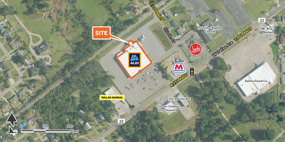 Primary Photo Of 1952 W Dallas Ave, Selma Supermarket For Lease