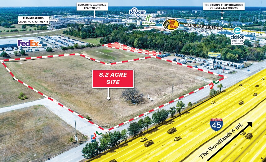 More Photos Of I-45 Frontage Road, Spring Land For Sale