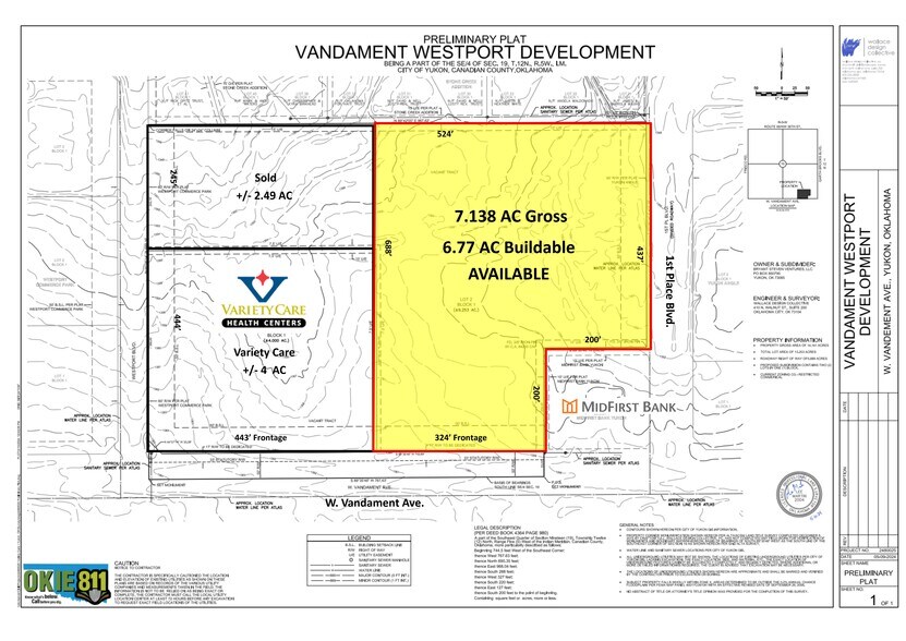More Photos Of Vandament Ave and 1st Place Blvd, Yukon Land For Sale