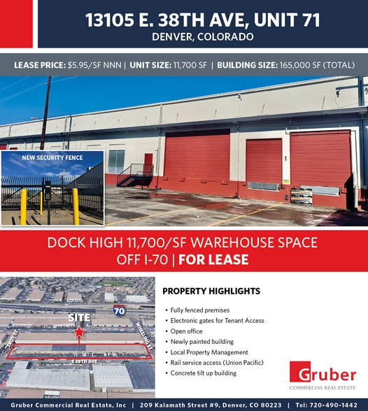 More Photos Of 13105 E 38th Ave, Denver Warehouse For Lease