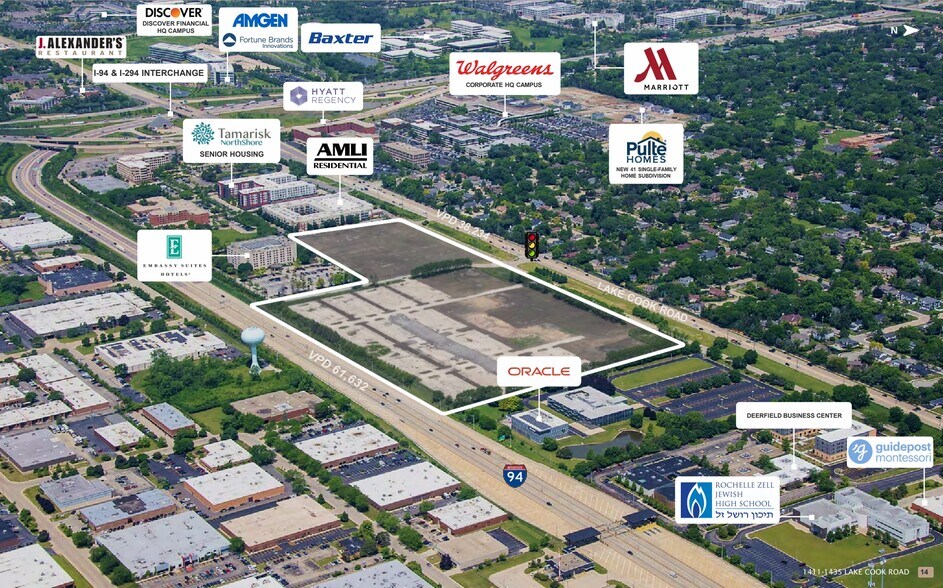 More Photos Of 1411-1435 Lake Cook Rd, Deerfield Land For Lease