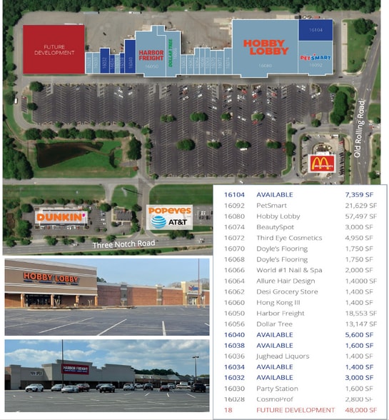 More Photos Of 16014-16080 Three Notch Rd, California Unknown For Lease