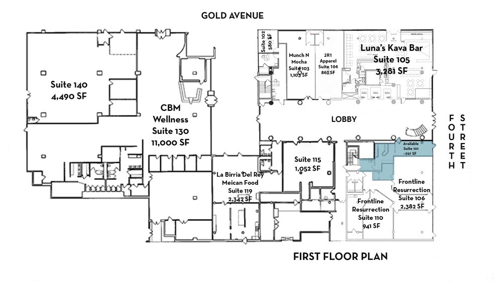 More Photos Of 400 Gold Ave SW, Albuquerque Office For Lease