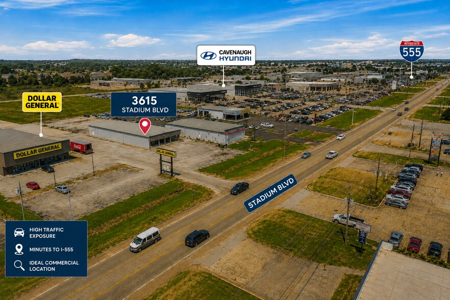 More Photos Of 3615 Stadium Blvd, Jonesboro Freestanding For Lease