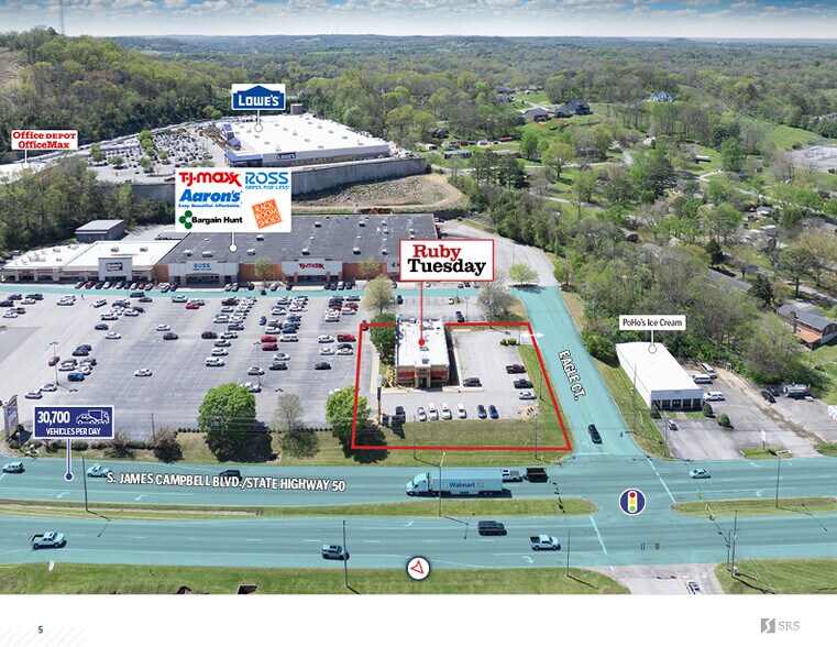 More Photos Of 827 S James Campbell Blvd, Columbia Restaurant For Sale