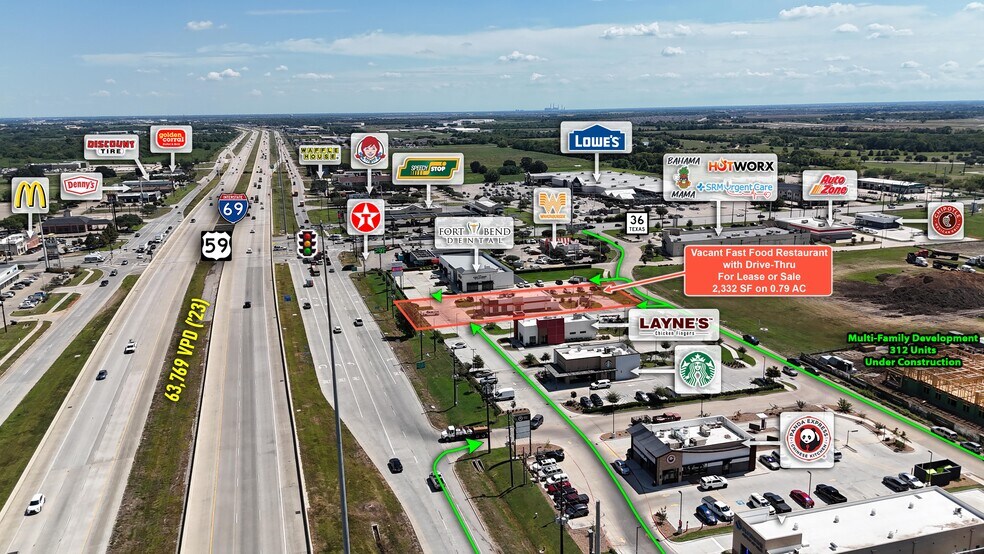 Primary Photo Of 28211 Southwest Fwy, Rosenberg Fast Food For Sale