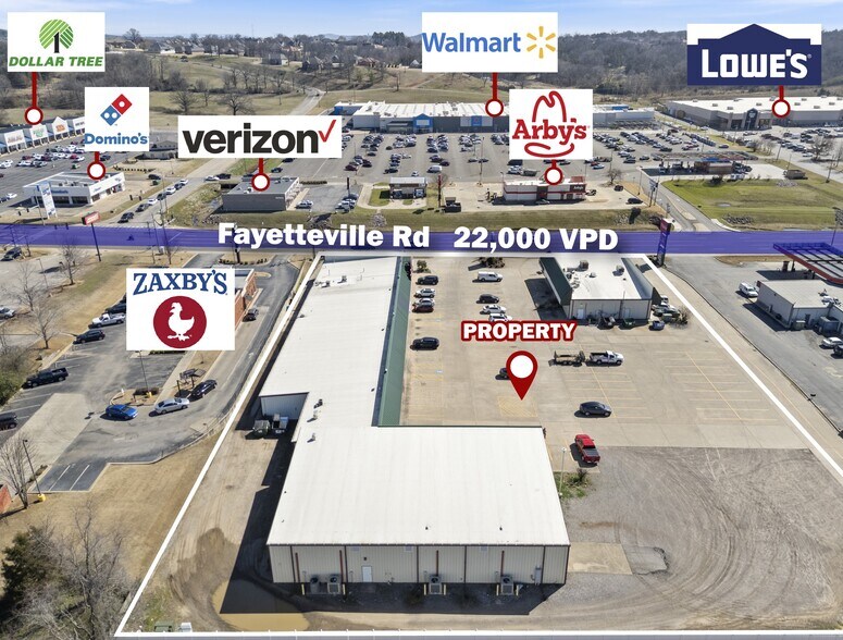 More Photos Of 2213-2217 Fayetteville Rd, Van Buren Storefront For Lease