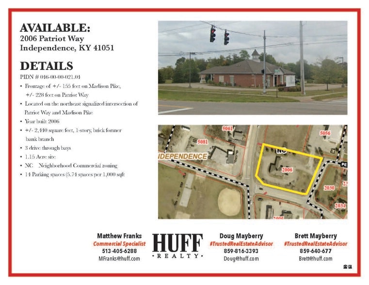 More Photos Of 2006 Patriot Way, Independence Storefront Retail Office For Sale