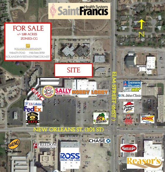 Primary Photo Of 3204 S Elm Pl, Broken Arrow Land For Sale