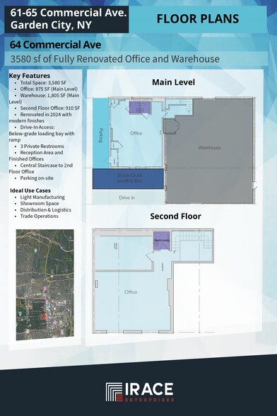 More Photos Of 61-65 Commercial Ave, Garden City Manufacturing For Lease