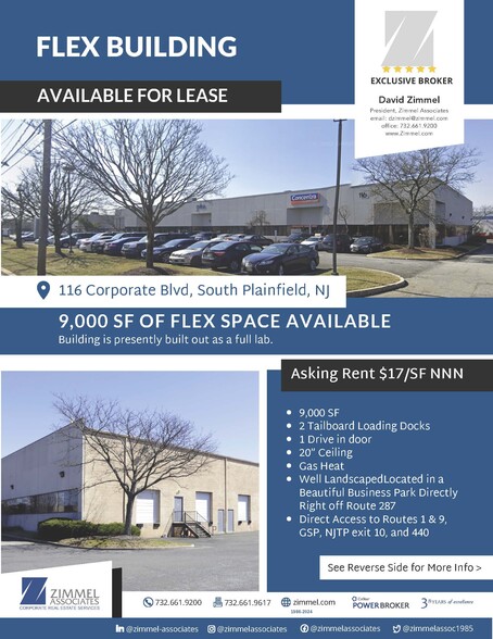 Primary Photo Of 116 Corporate Blvd, South Plainfield Warehouse For Lease