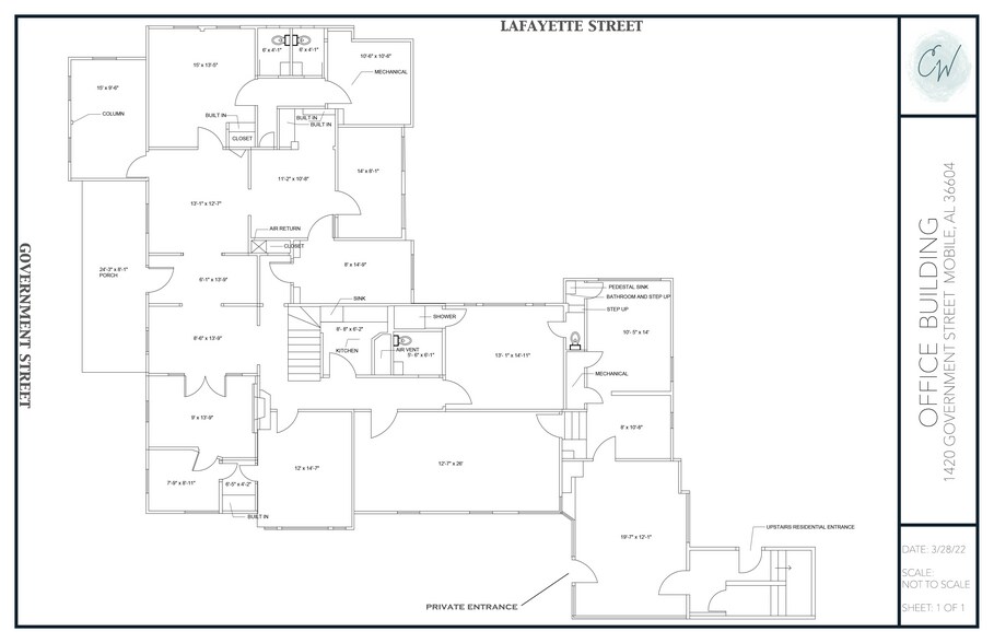 More Photos Of 1420 Government St, Mobile Office Residential For Lease