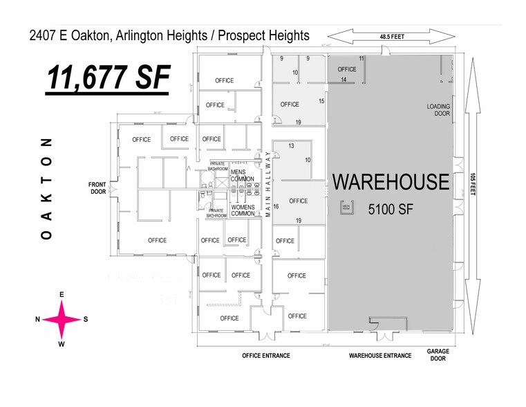 More Photos Of 2407 E Oakton St, Arlington Heights Office For Sale