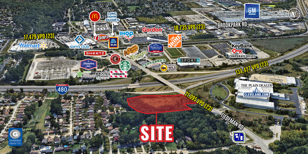 Primary Photo Of Tiedeman Rd @ I-480, Brooklyn Land For Sale