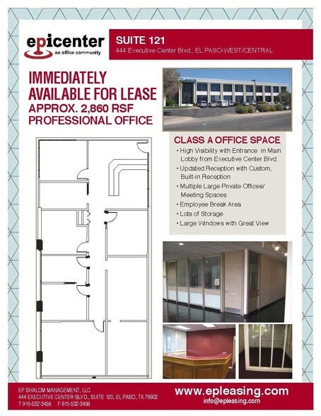 More Photos Of 444 Executive Center Blvd, El Paso Unknown For Lease