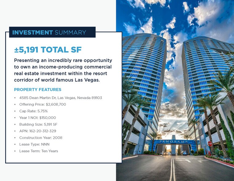 More Photos Of 4585 Dean Martin Dr, Las Vegas General Retail For Sale