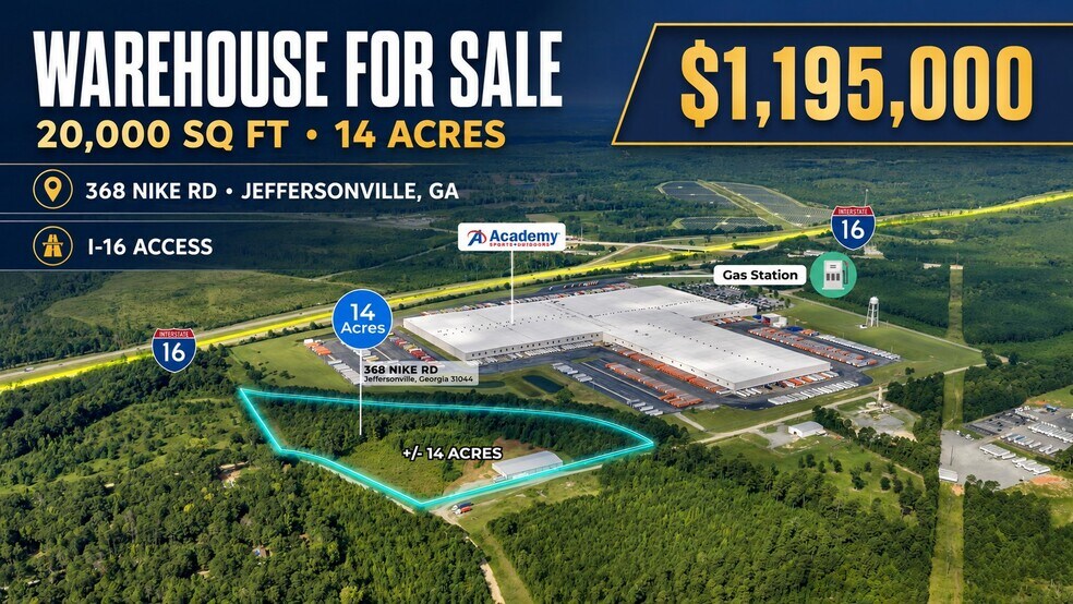 Primary Photo Of 368 Nike Rd, Jeffersonville Distribution For Sale