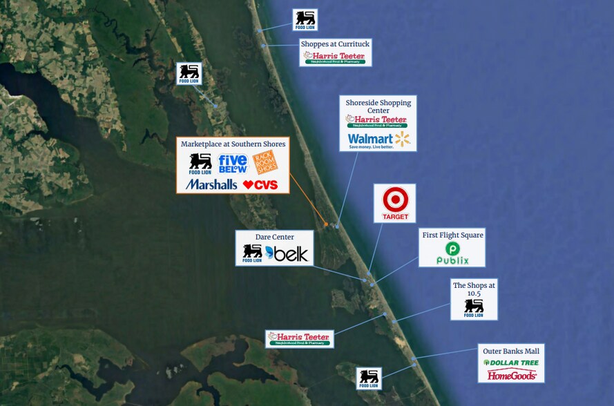 More Photos Of 5531-5597 N Croatan Hwy, Southern Shores Storefront For Lease