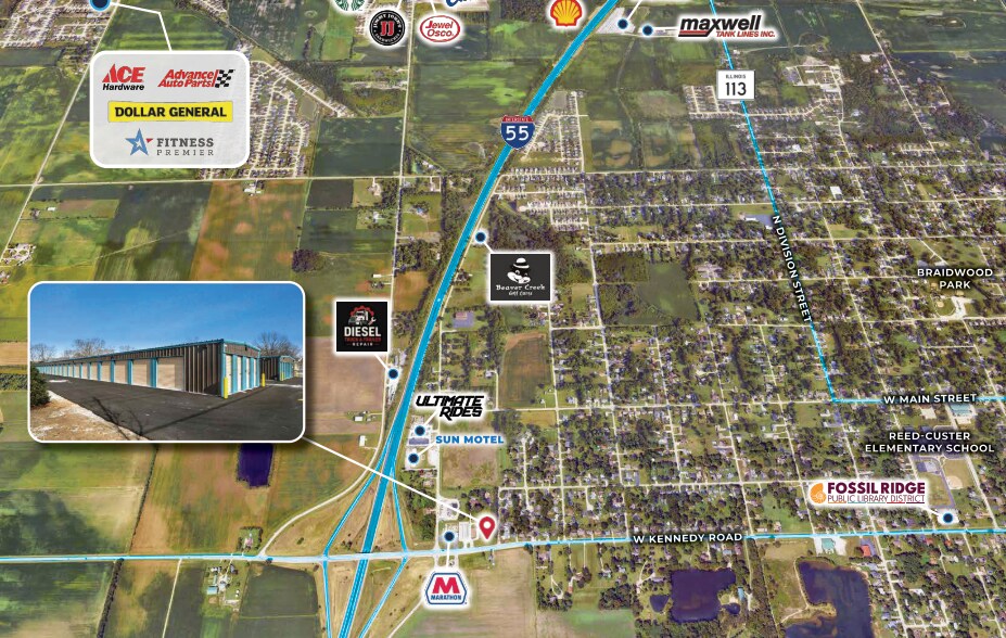 More Photos Of 1120 W Kennedy Rd, Braidwood Self Storage For Sale