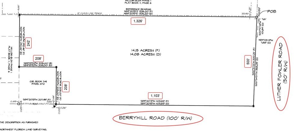 More Photos Of 3990 Berryhill, Pace Land For Sale