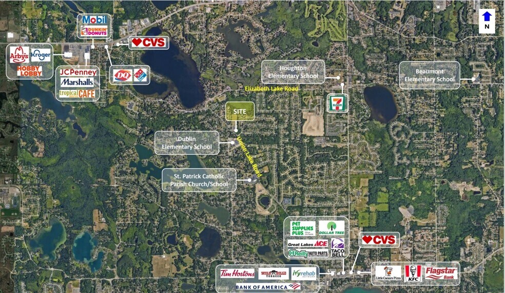 Primary Photo Of Union Lake Rd @ Glasgow Dr, White Lake Township Land For Sale