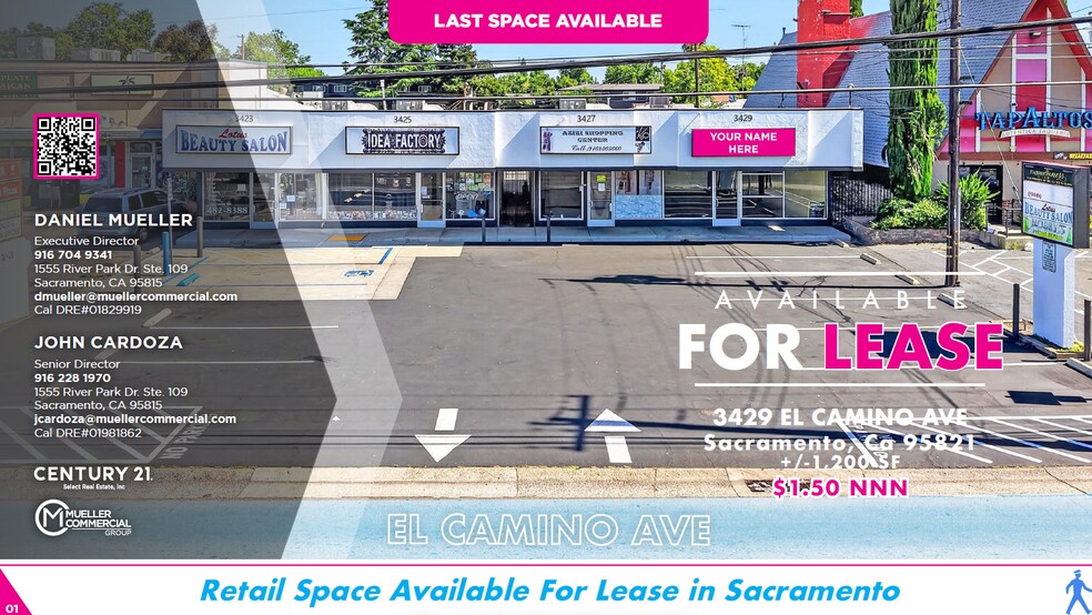 Primary Photo Of 3423-3429 El Camino Ave, Sacramento General Retail For Lease