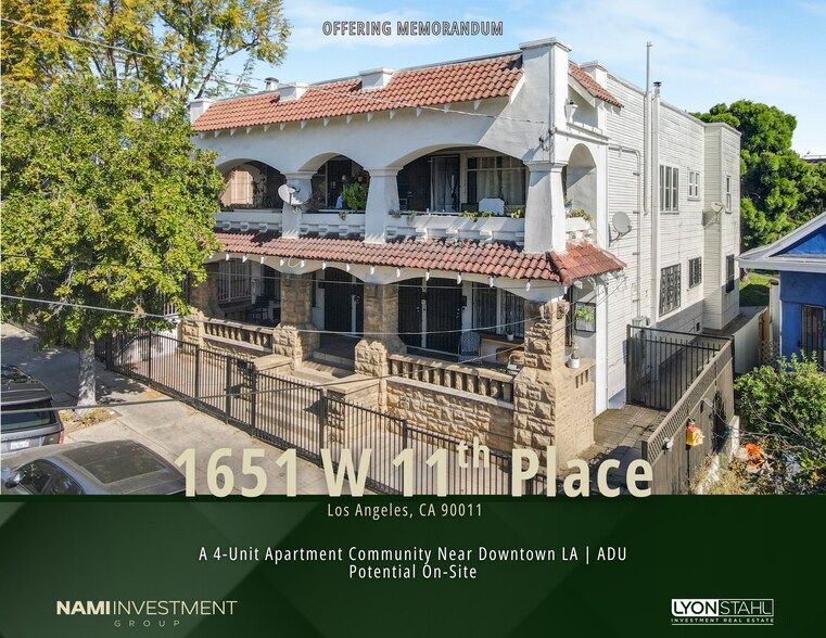 Primary Photo Of 1651 W 11th Pl, Los Angeles Apartments For Sale