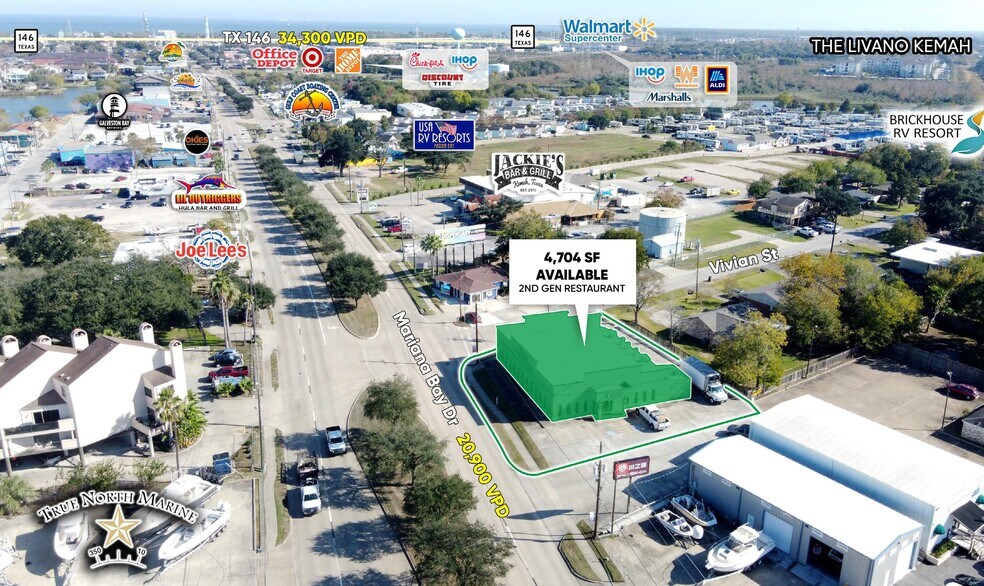 More Photos Of 1127 Marina Bay Dr, Kemah Restaurant For Sale