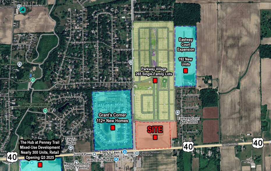 More Photos Of US 40 and South 700 West, Greenfield Land For Sale