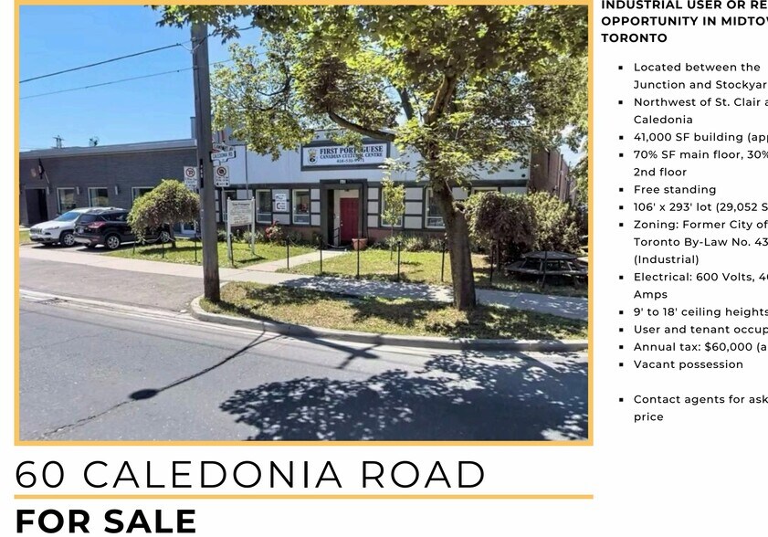 More Photos Of 60 Caledonia Rd, Toronto Manufacturing For Sale