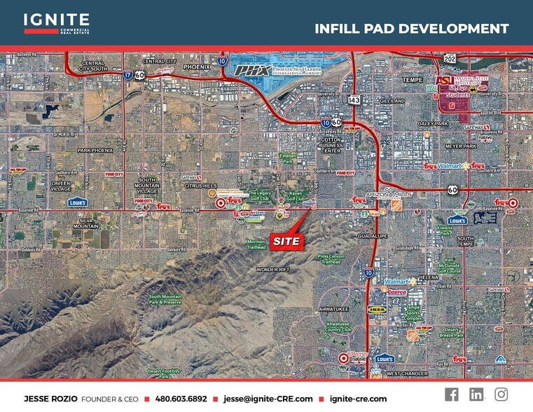 More Photos Of W/NWC 40th St @ Baseline Rd, Phoenix Land For Lease