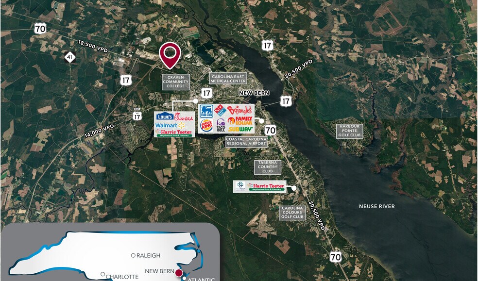 More Photos Of 3200 Mayhew Dr, New Bern Land For Sale