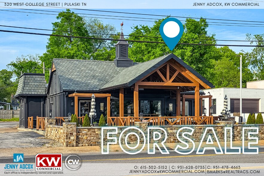 Primary Photo Of 320 W College St, Pulaski Fast Food For Sale