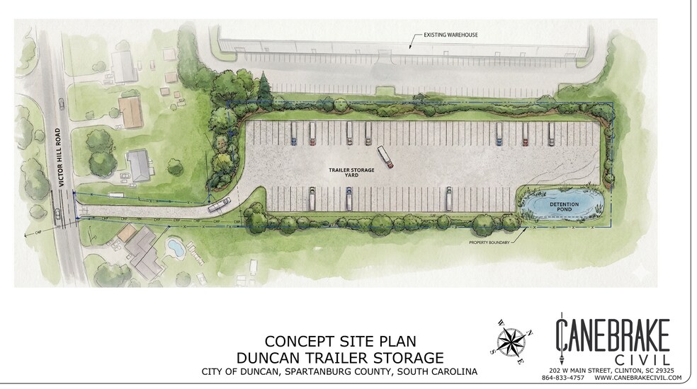 More Photos Of 321 Claude Collins Rd, Greer Contractor Storage Yard For Sale