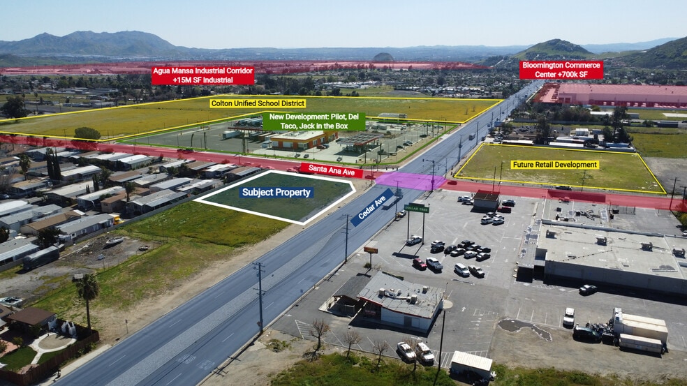 Primary Photo Of Cedar @ Santa Ana Ave, Bloomington Land For Lease