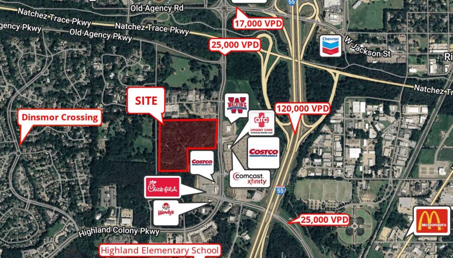 More Photos Of 856 Highland Colony Parkway, Ridgeland Land For Sale