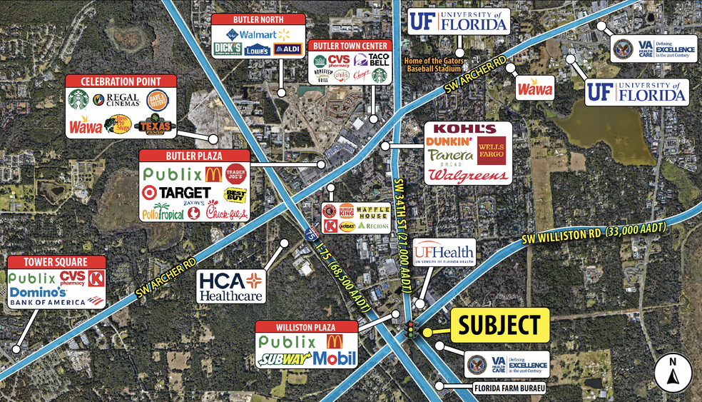 Primary Photo Of SW Williston Rd @ SW 34 St, Gainesville Land For Lease