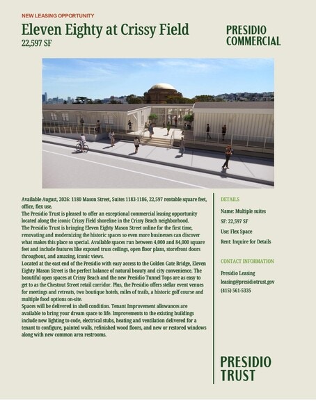 More Photos Of 1180 Mason St, San Francisco Office For Lease