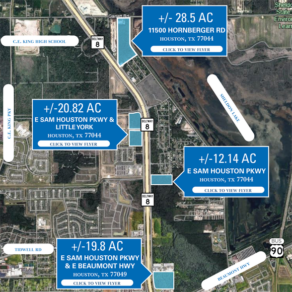 More Photos Of NEQ E Sam Houston Pkwy N & Beaumont Hwy, Houston Land For Sale