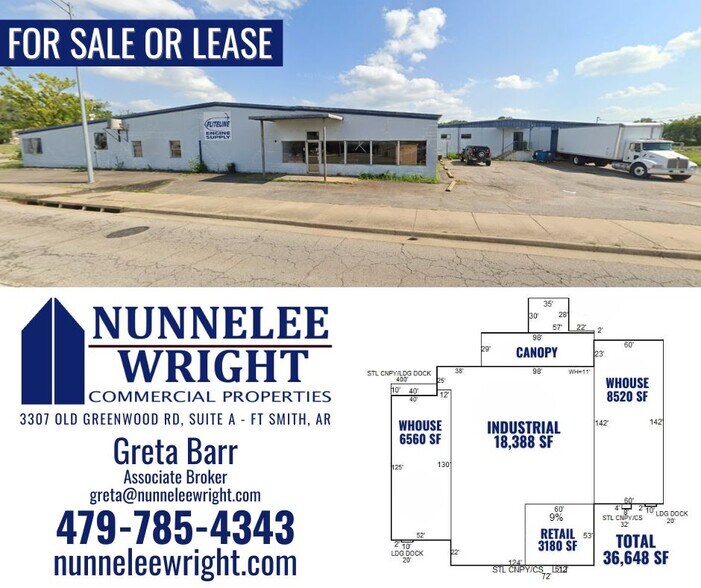 Primary Photo Of 1412 Phoenix Ave, Fort Smith Warehouse For Sale