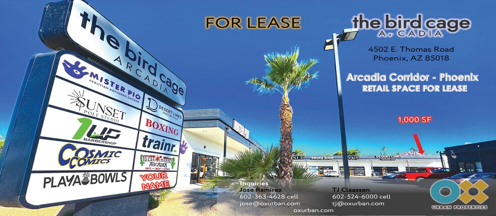 More Photos Of 4502-4528 E Thomas Rd, Phoenix Unknown For Lease