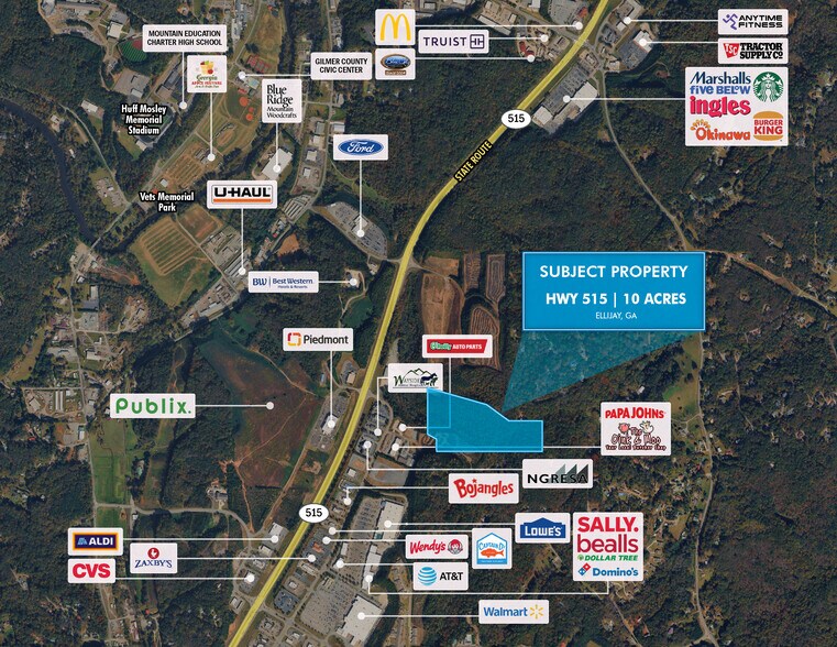 Primary Photo Of 25 Highland Crossing / 515 hwy, Ellijay Land For Sale