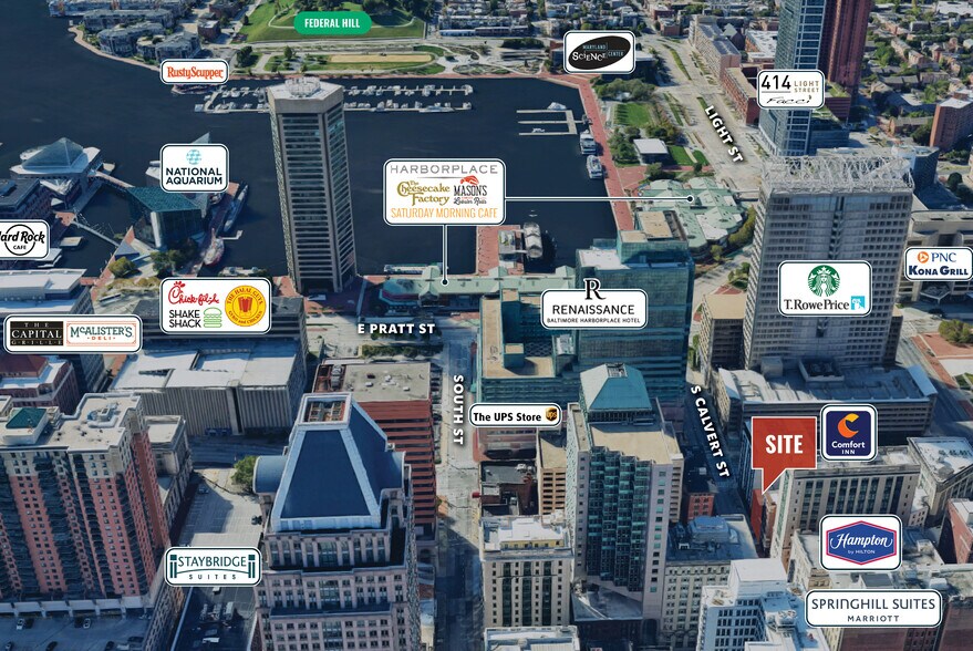 More Photos Of 32-36 S Calvert St, Baltimore Storefront For Lease