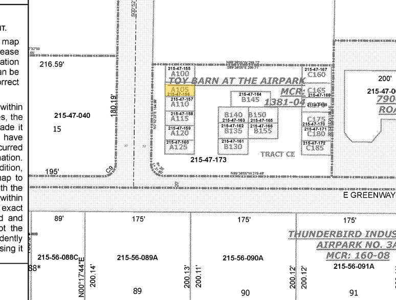 More Photos Of 7800 E Greenway RD. Unit A105, Scottsdale Warehouse For Sale