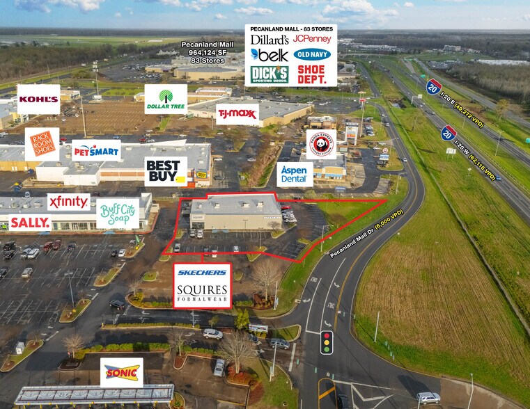 More Photos Of 4301 Pecanland Mall Dr, Monroe Freestanding For Sale