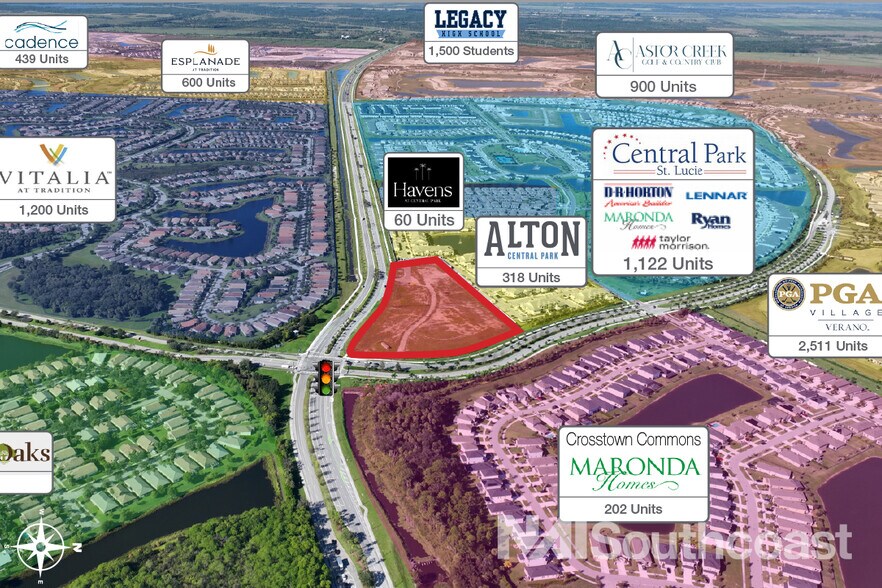 More Photos Of 0 Crosstown Pkwy & SW Village Pkwy, Port Saint Lucie Land For Lease