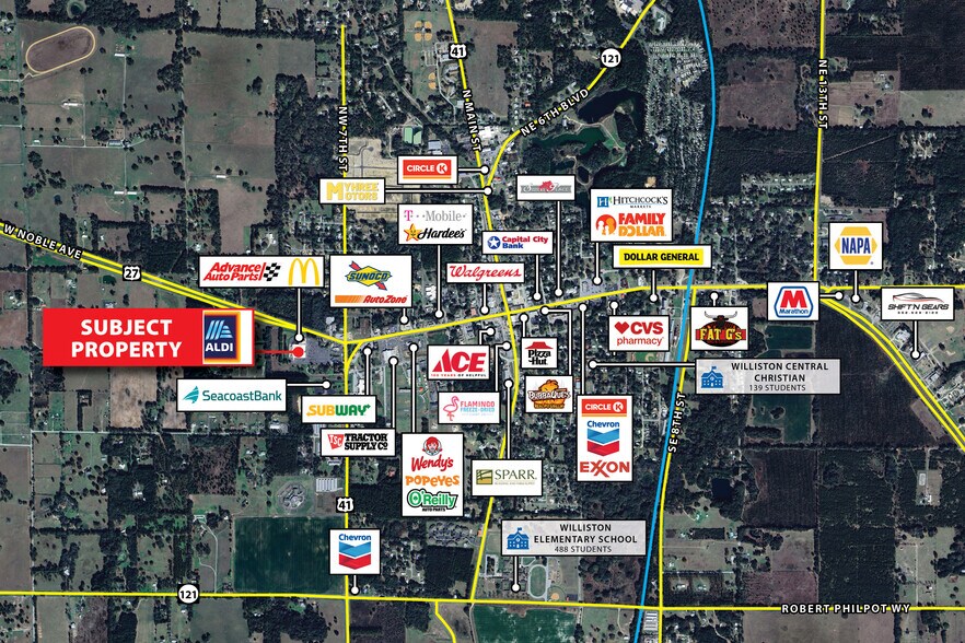 More Photos Of 727 W Noble Ave, Williston Supermarket For Lease