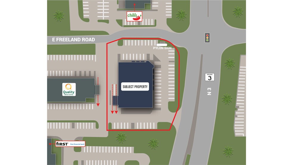 More Photos Of 2215 N State Road 3, Greensburg Drugstore For Lease
