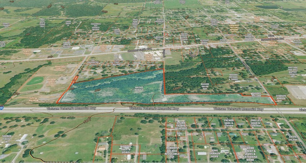 More Photos Of 1312 Caddo st, Muldrow Land For Sale