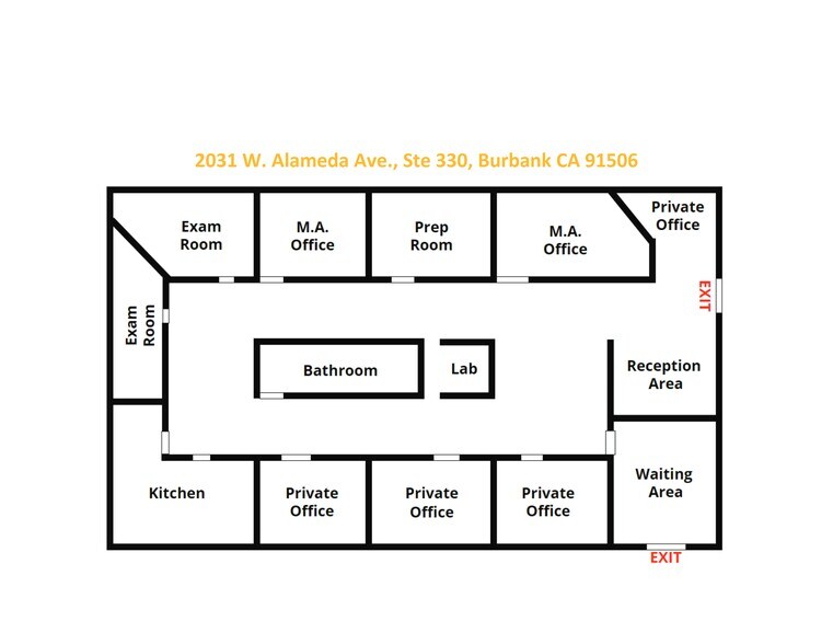 More Photos Of 2031 W Alameda Ave, Burbank Medical For Lease